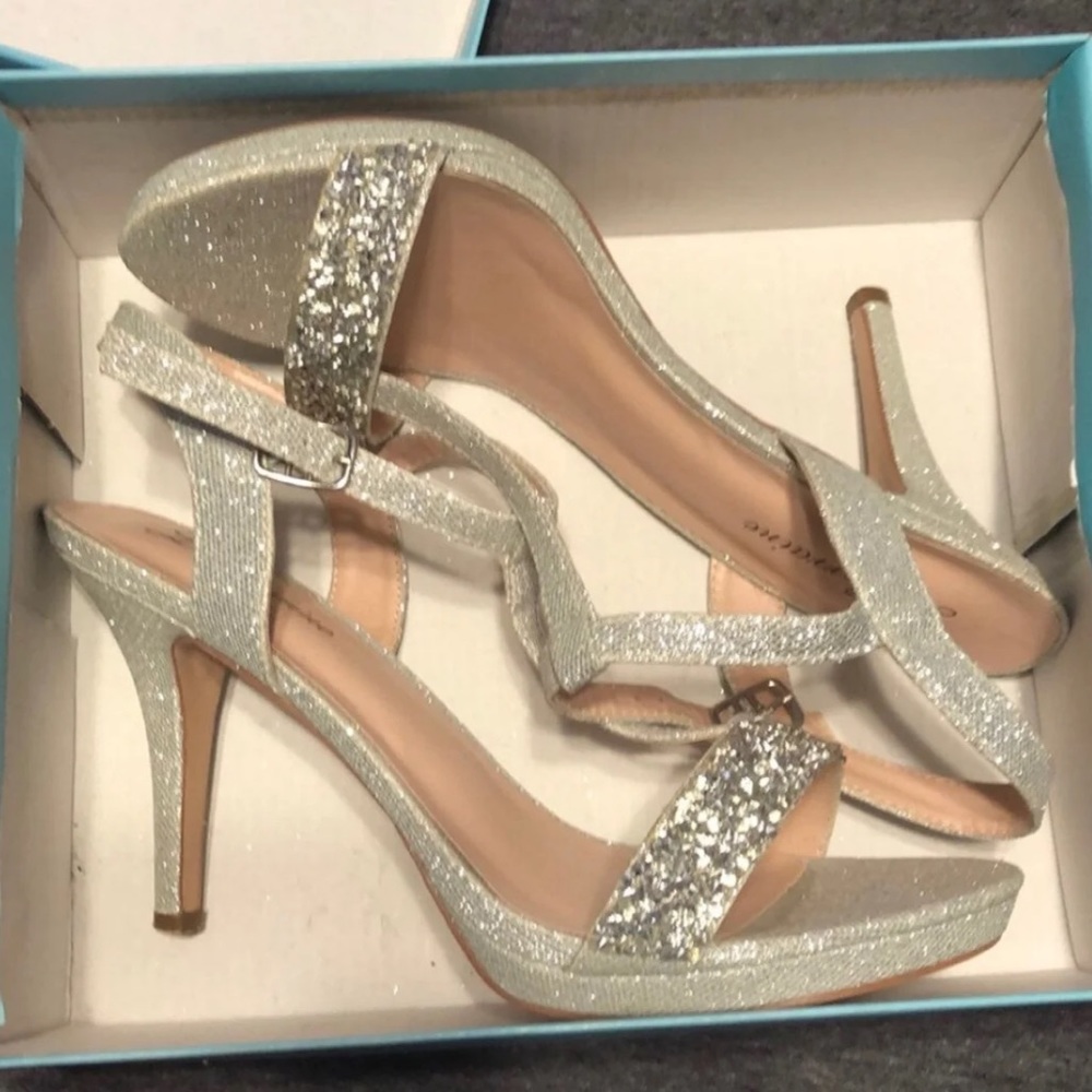 Silver Heels Size 9